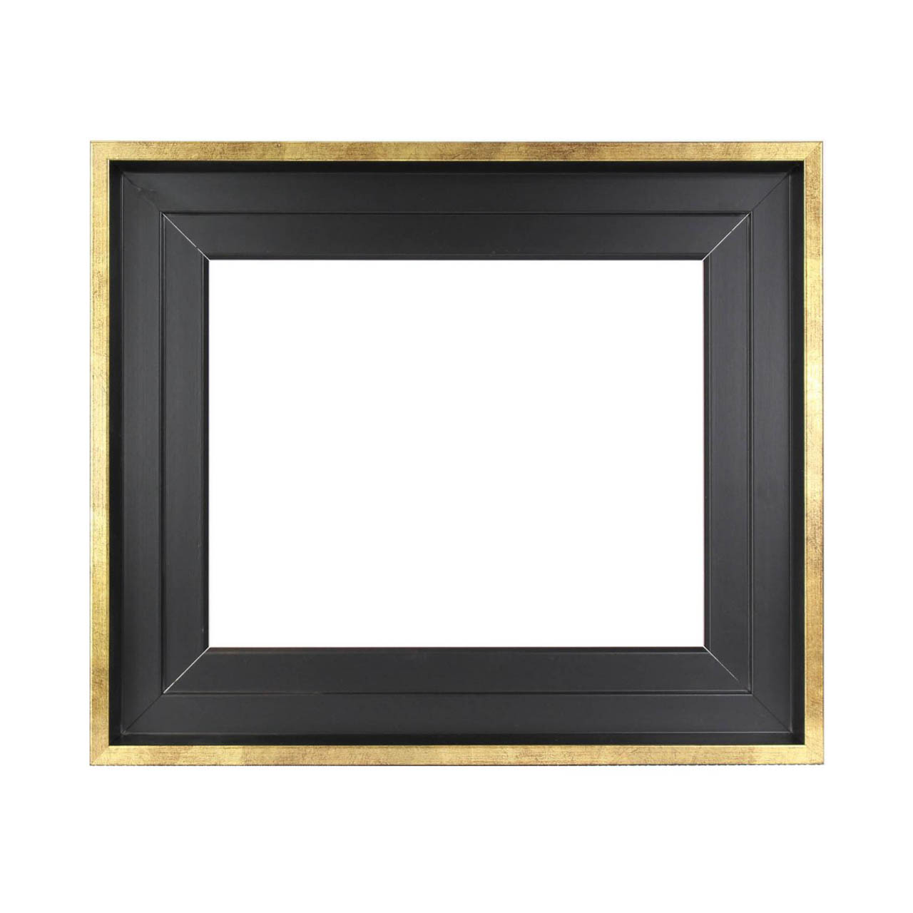 Caisse américaine noir/or - Cadre pour tableau - Cadres en Stock